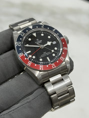Tudor Black Bay GMT Pepsi Black Dial Stainless Steel Men's Watch 79830RB