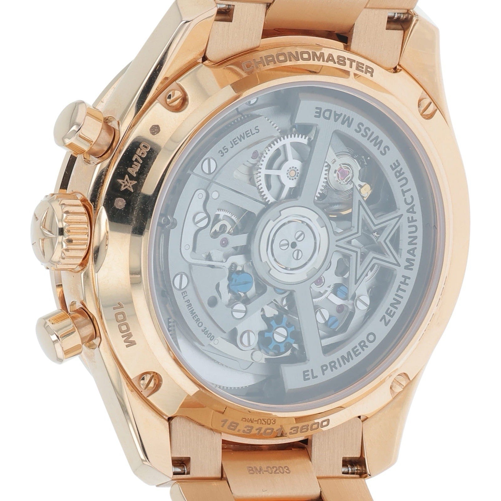 2025 Zenith Chronomaster Sport 18k Rose Gold Black Dial 41mm Watch 18.3101.3600