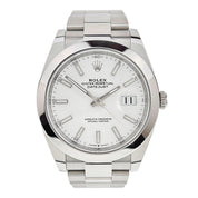 2025 Rolex Datejust Steel White Dial 41mm Automatic Movement Men's Watch 126300