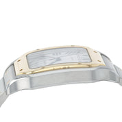 Cartier Santos Gold & Steel Silver Dial 39mm Automatic Men's Watch W2SA0006