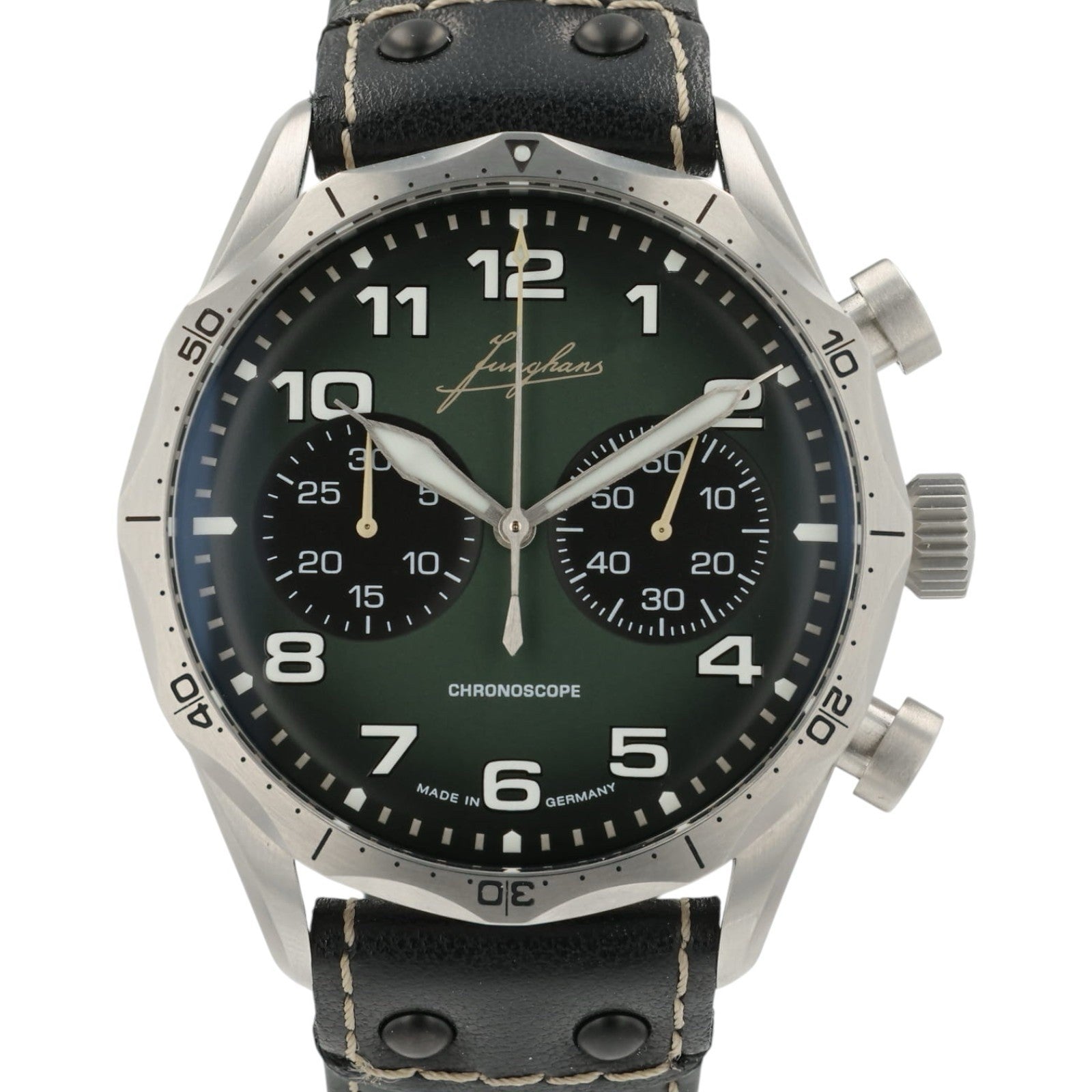 Junghans Pilot Green Dial Stainless Steel 43.3mm Automatic Men’s 027/3492.00