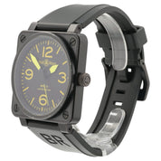 Bell & Ross BR-03 Black Dial Stainless Steel 46mm Automatic Mens Watch BR-92-S