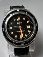 Men's ZODIAC Super Sea Wolf 75 ATM Automatic Stainless Steel Diver's Date Watch