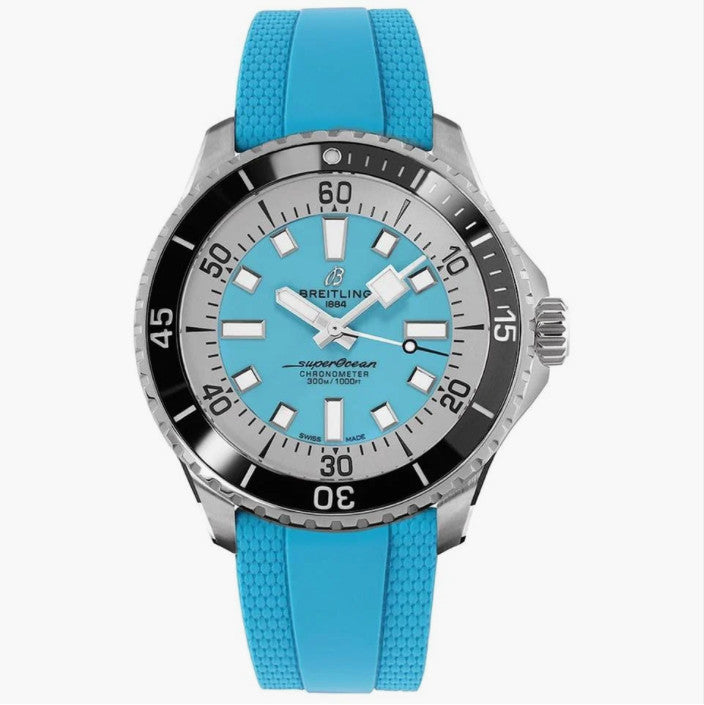 2026 NEW Breitling Superocean Auto 44 Turquoise Dial Men's Watch A17376211L2S2