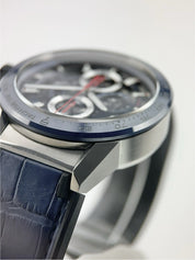 Tag Heuer Carrera Stainless Steel Blue Dial 43mm Automatic Men’s Watch CAR201T