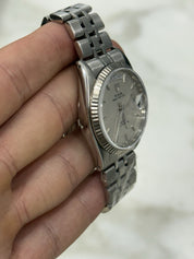 Tudor Prince Day & Date Stainless Steel 36mm Linen Automatic Watch 76214