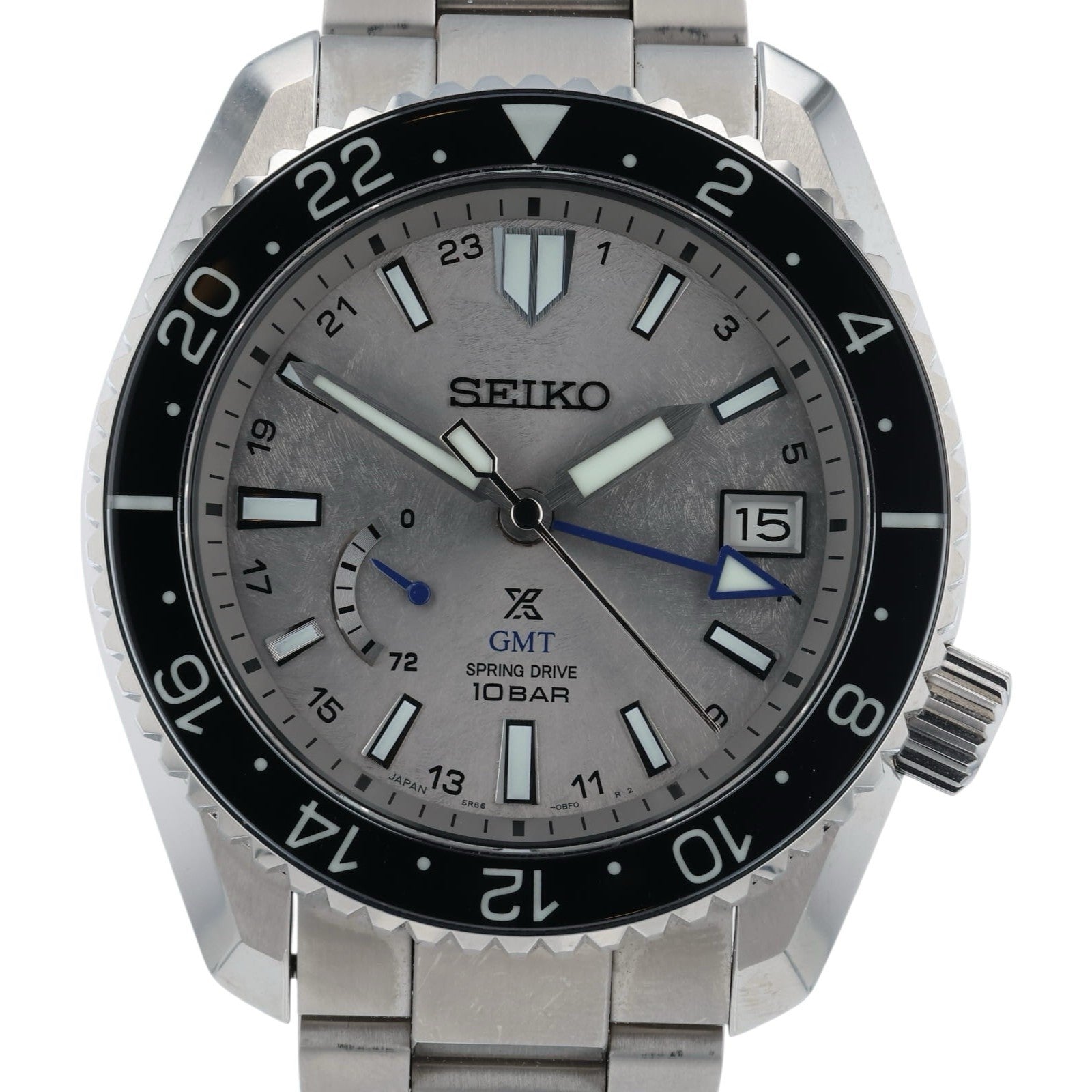 Seiko Prospex GMT Titanium Gray Dial 44mm Automatic Men’s Watch SNR051