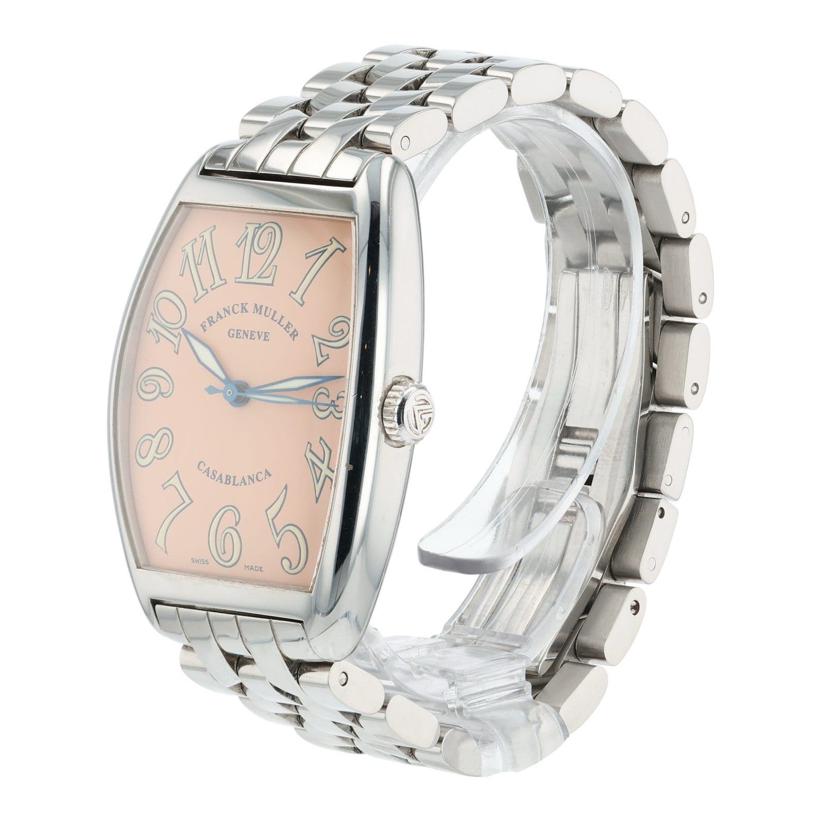 Franck Muller Casablanca Steel Salmon Dial 32mm Automatic Mens Watch 2852 SC H