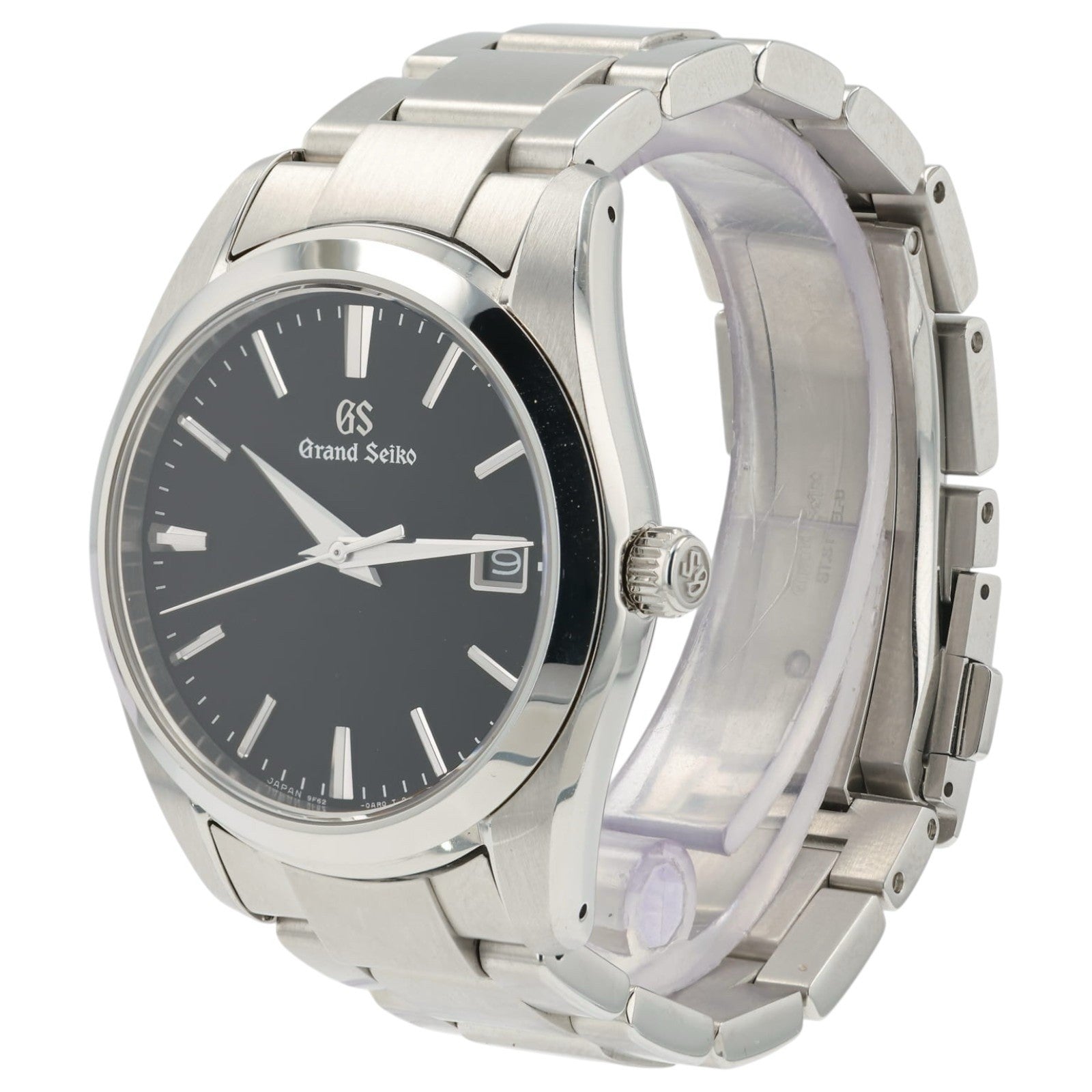 Grand Seiko Heritage Collection Black Dial Steel 37mm Quartz Mens Watch SBGX261G