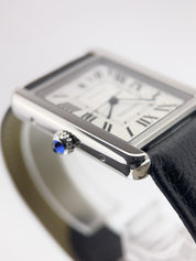 Cartier Tank Solo Steel Silver Dial 31mm Automatic Men's Watch W5200027
