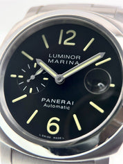 Panerai Luminor Marina Steel Black Dial 44mm Automatic Men’s Watch PAM00299