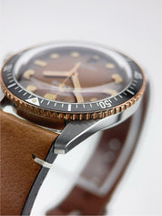 Oris Divers Sixty Five Stainless Steel Brown Dial 40mm Automatic Mens Watch 7707