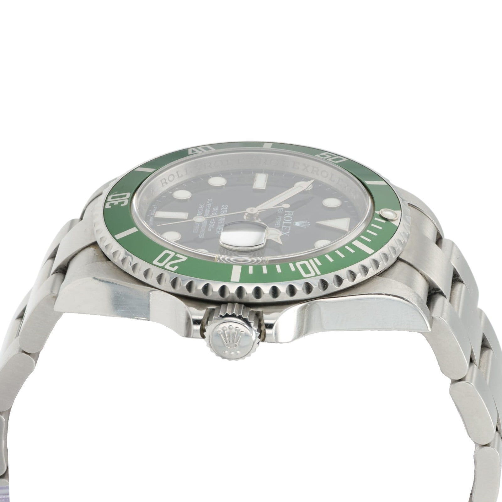 Rolex Submariner “Kermit” Black Dial Stainless Steel 40mm Automatic Mens 16610LV
