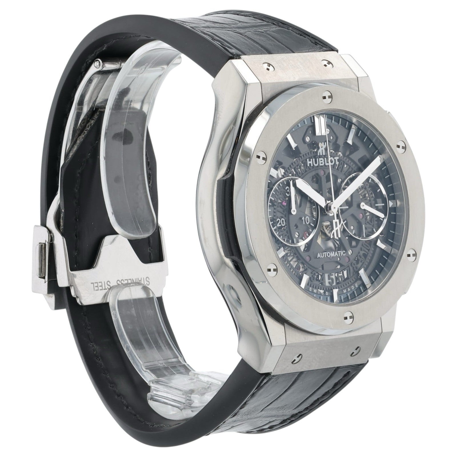 Hublot Classic Fusion Titanium Skeleton Dial 45mm Automatic Mens 525.NX.0170.LR