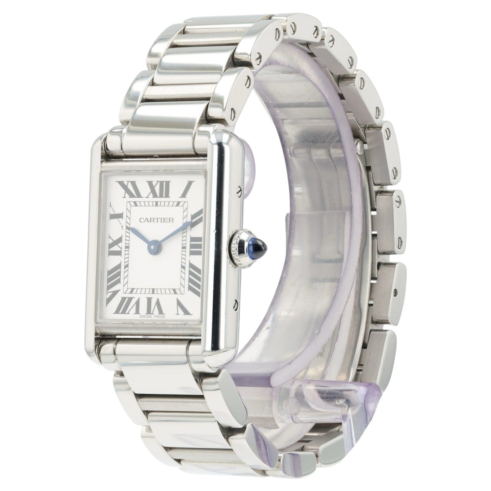 Cartier Tank Must de Cartier Silver Dial Stainless Steel 29.5mm Quartz WSTA0107
