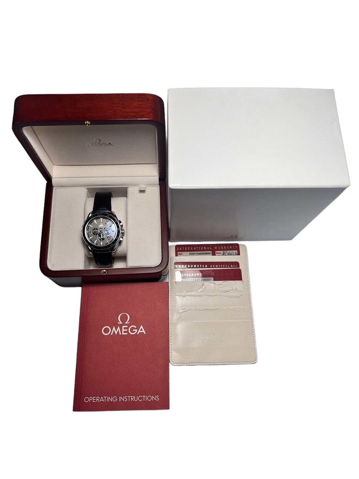 Omega Seamaster Aqua Terra GMT Steel Gray 44mm Automatic Men’s Watch - Box/Paper