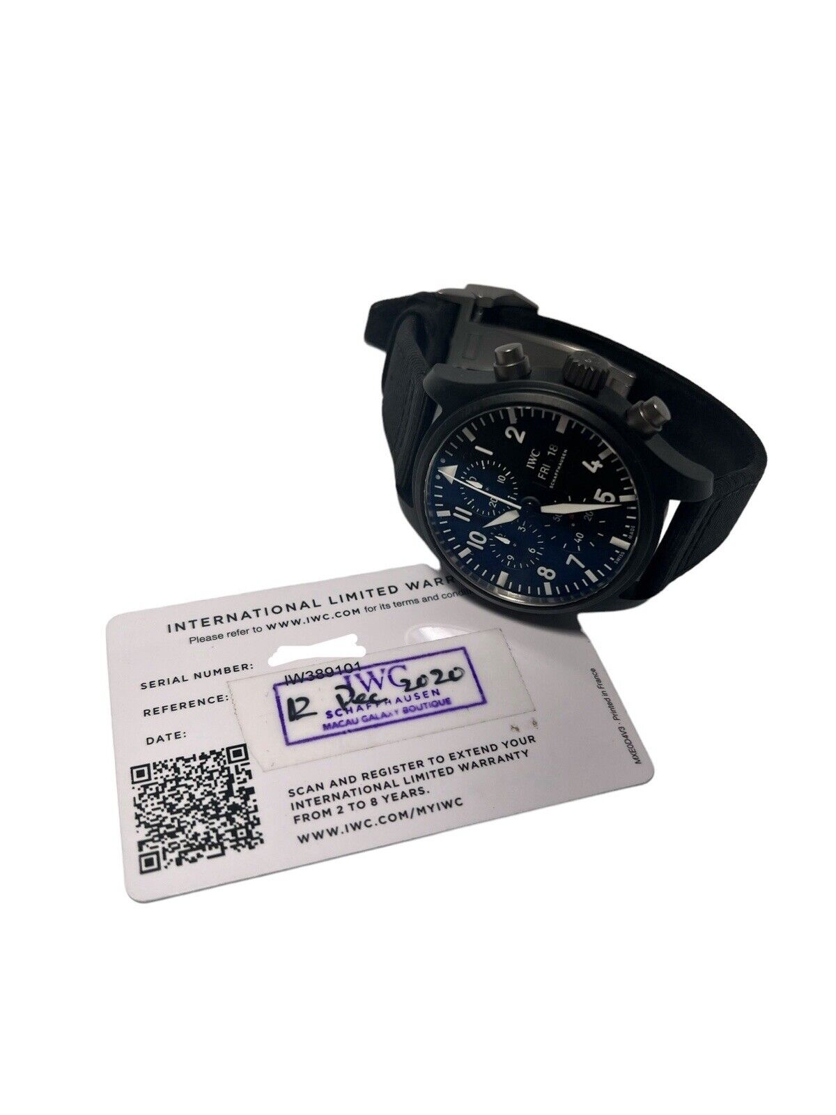 IWC Pilot Chronograph Ceramic Black Automatic Men's Watch