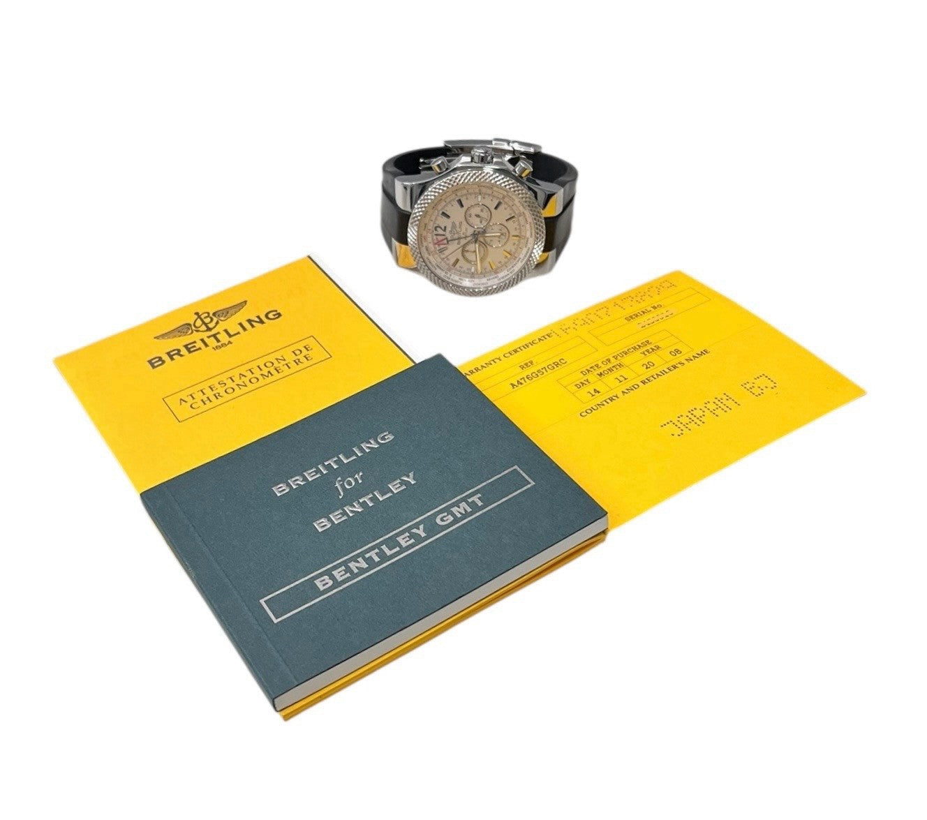 Breitling Bentley GMT Stainless Steel Cream Dial 49mm Automatic Men’s A47362
