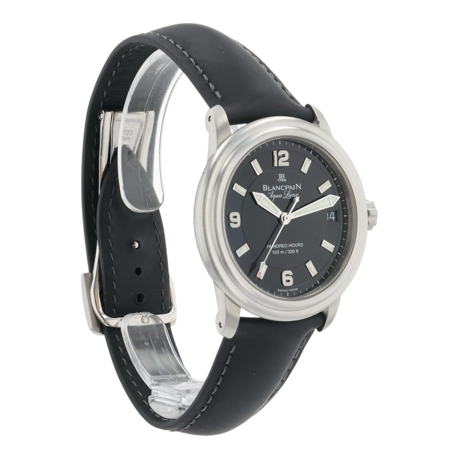 Blancpain Leman Ultra Slim Steel Black Dial 38mm Automatic Men’s 2100-1130A-64B