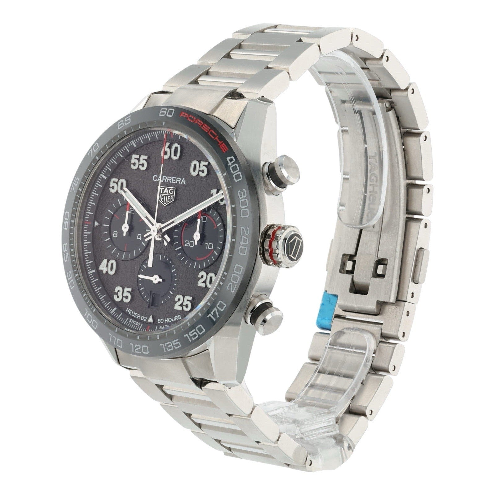 Tag Heuer Carrera Porsche Stainless Steel Grey Dial 44mm Automatic Mens CBN2A1F