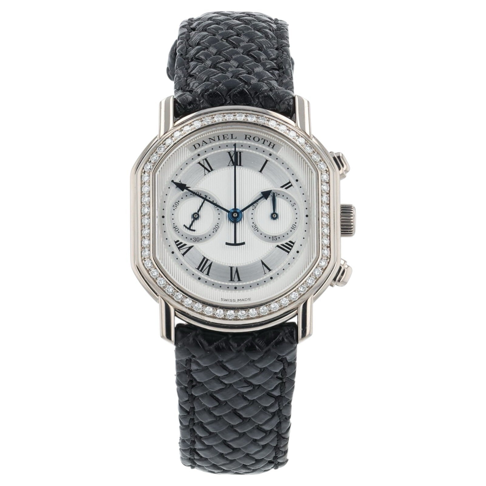Daniel Roth Chronograph 18k White Gold Silver Dial 31x34mm Automatic Watch C447