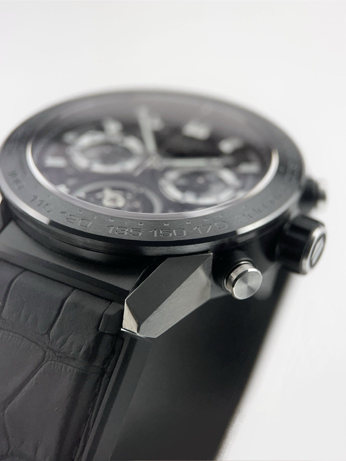 Tag Heuer Carrera Titanium Black Dial 44mm Automatic Movement Mens Watch CAR5A8Y