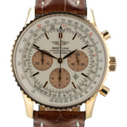 Breitling Navitimer Silver Dial 18k Rose Gold 38mm Automatic Men’s Watch R41380