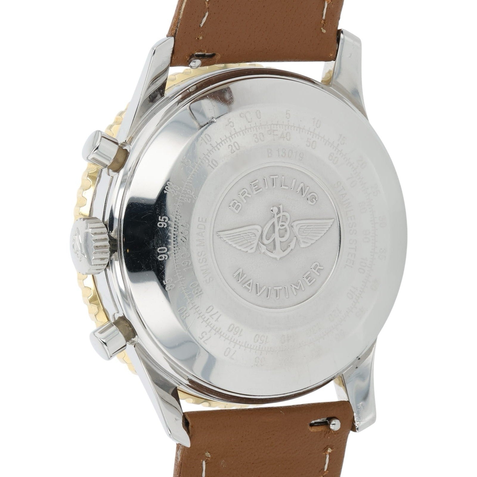 Breitling Old Navitimer Gold & Steel Silver Dial 41mm Automatic Men’s B13019