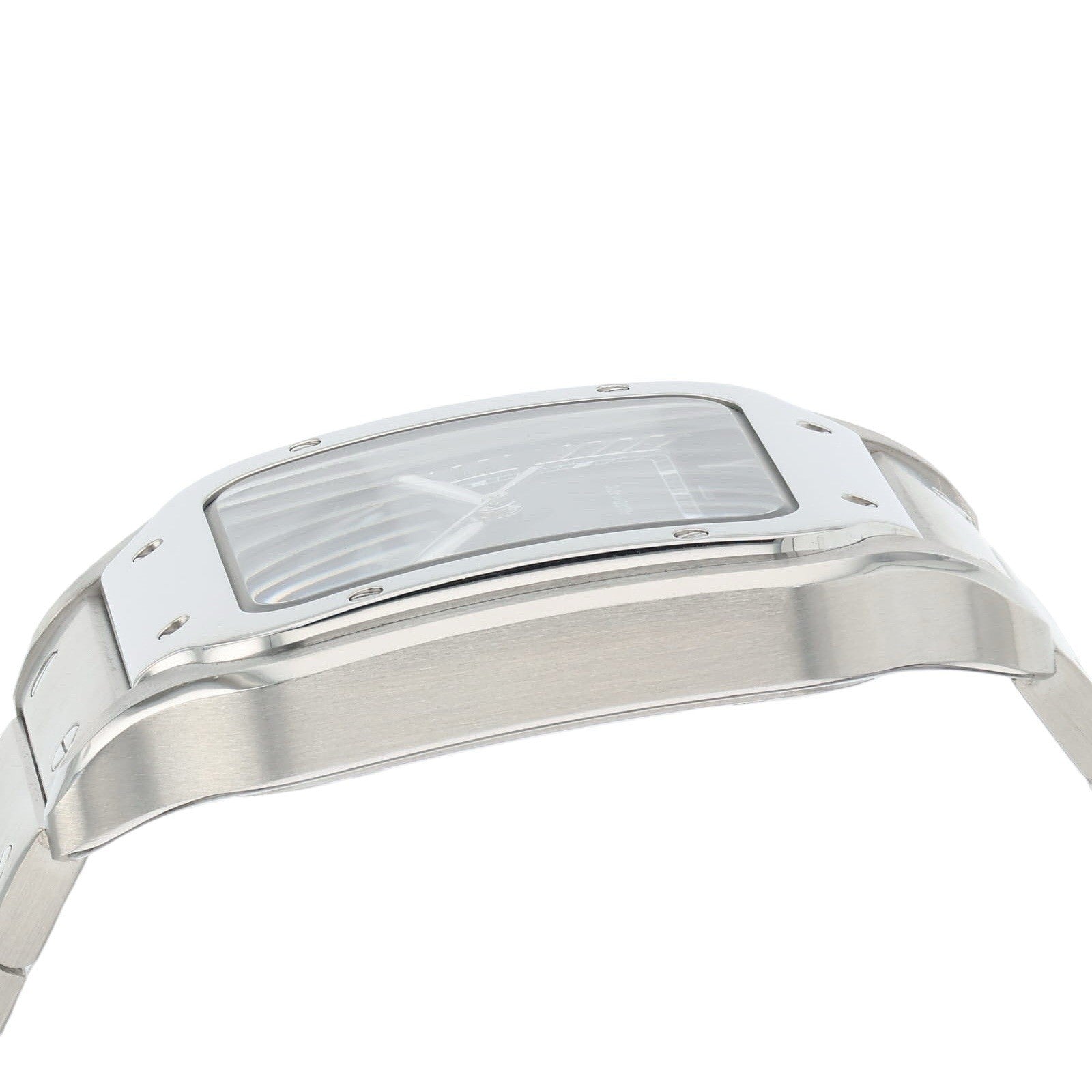 Cartier Santos de Cartier Steel Blue Dial 39.8mm Automatic Mens Watch WSSA0030