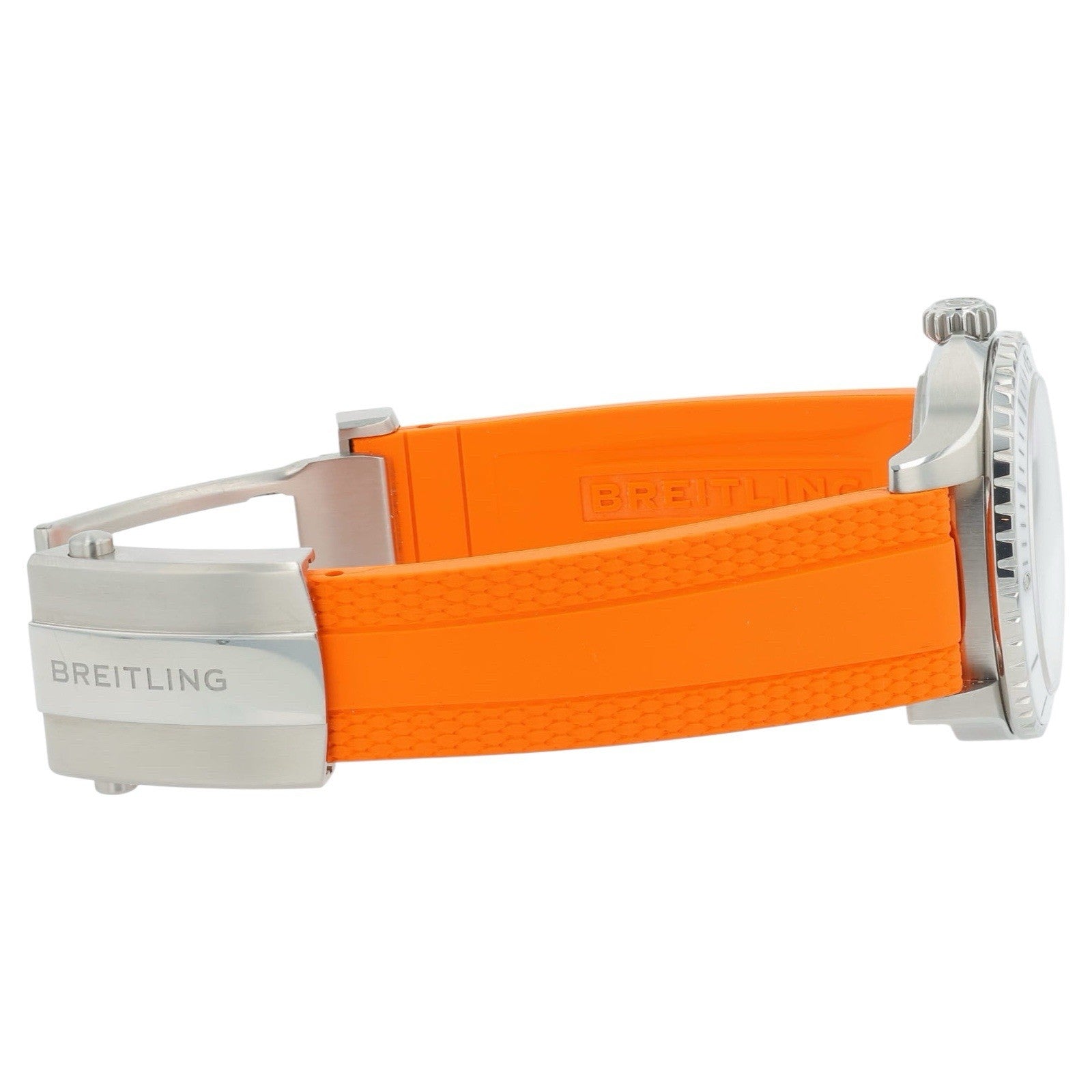 Breitling Superocean Stainless Steel Orange Dial 36mm Unisex Watch A17377