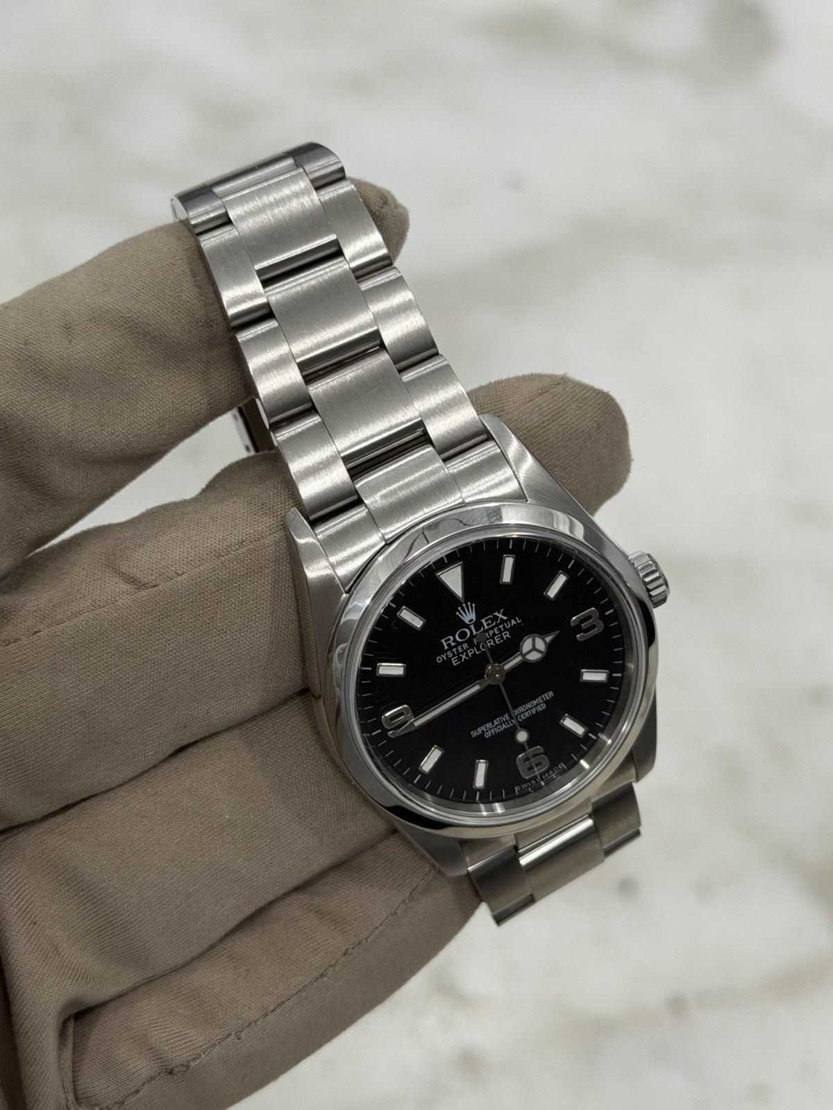 Rolex Explorer Stainless Steel Black Dial 36mm Automatic Mens Watch 114270