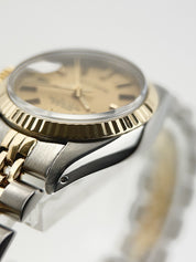 Rolex Datejust Tiffany Dial Gold Steel Champagne Dial 26mm Automatic Watch 6917