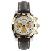 Breitling Chronomat Silver Dial Gold & Steel 41mm Automatic Men’s Watch CB0140