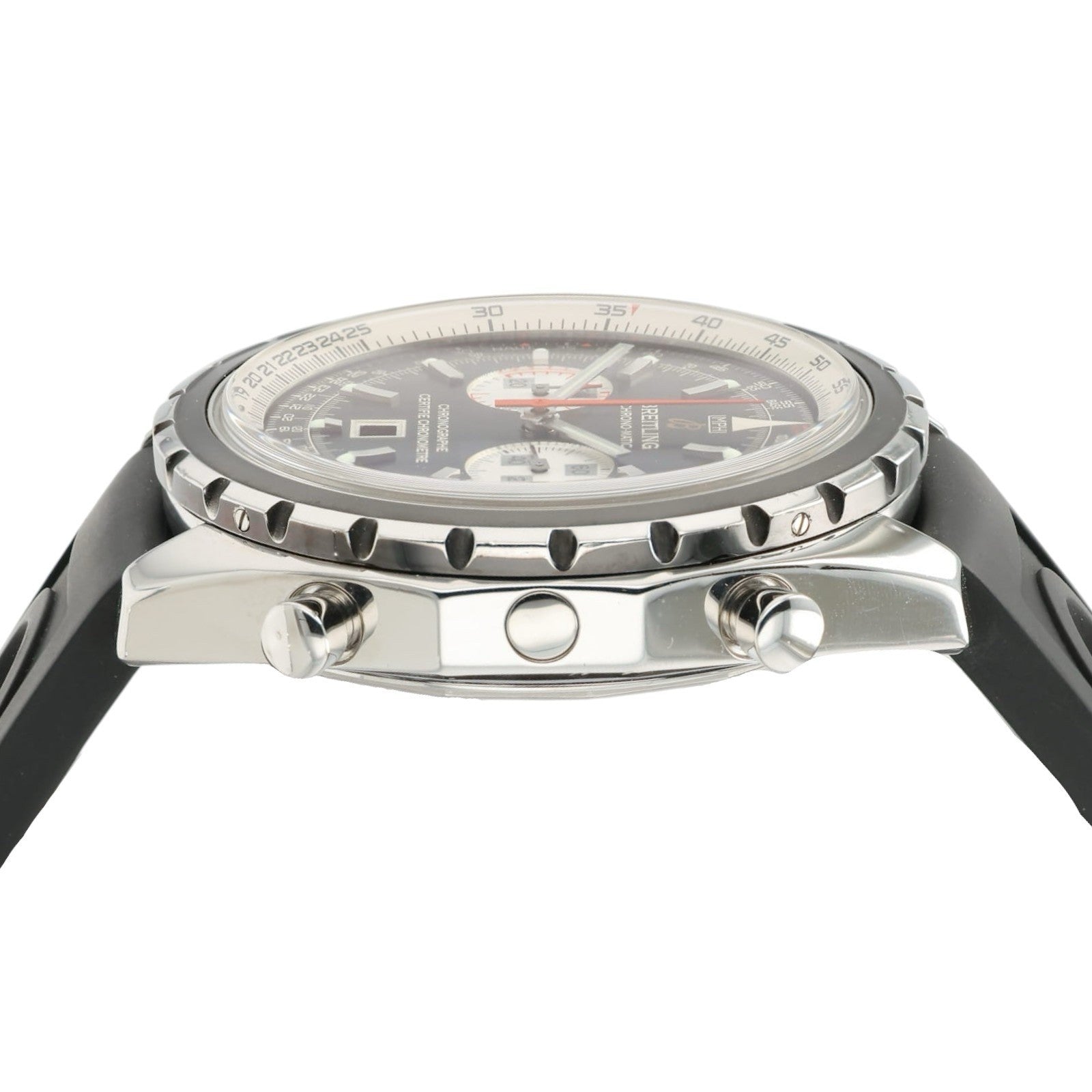 Breitling Chronomatic Silver Dial Stainless Steel 44mm Automatic Men’s A41360