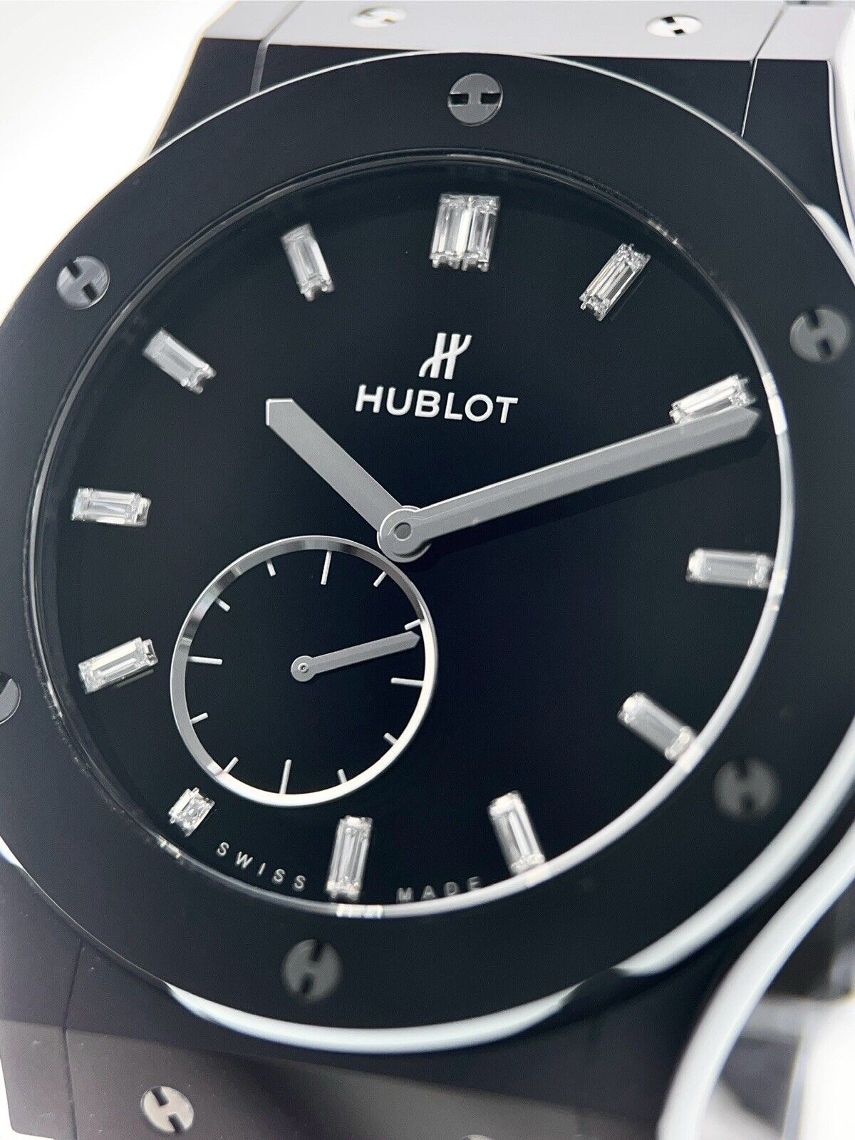 Hublot Classic Fusion Ceramic Black Dial 45mm Manual Wind Men’s 515.CS.1270.VR