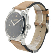 Panerai Radiomir 3 Days Black Dial Steel 47mm Manual Wind Mens Watch PAM00514