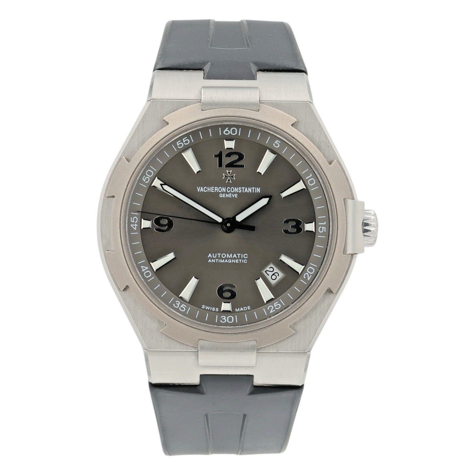 Vacheron Constantin Overseas Steel Titanium Grey Dial 42mm Auto Mens Watch 47040