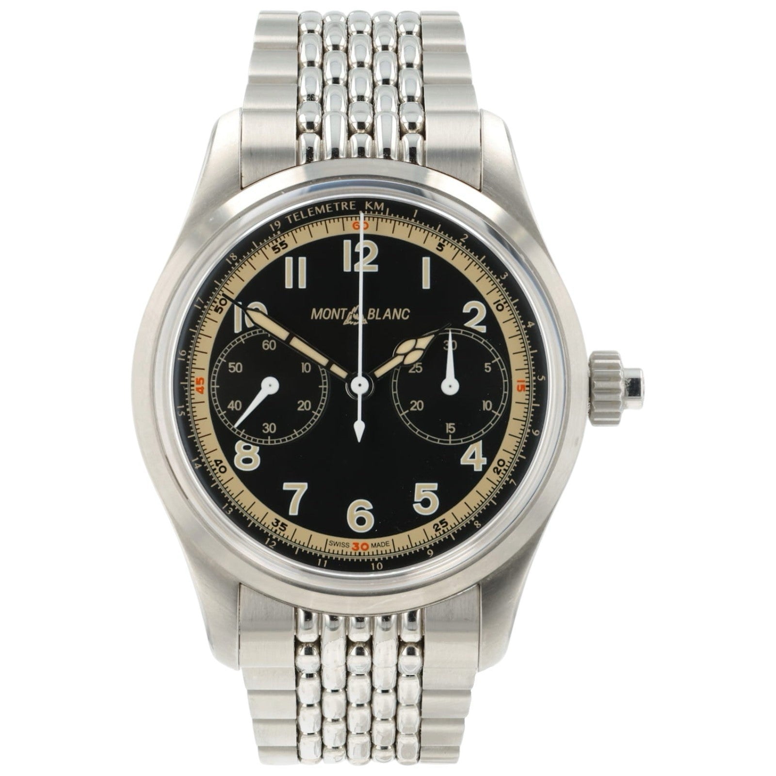Montblanc 1858 Chrono Black Dial Stainless Steel 42mm Automatic Men’s 125582