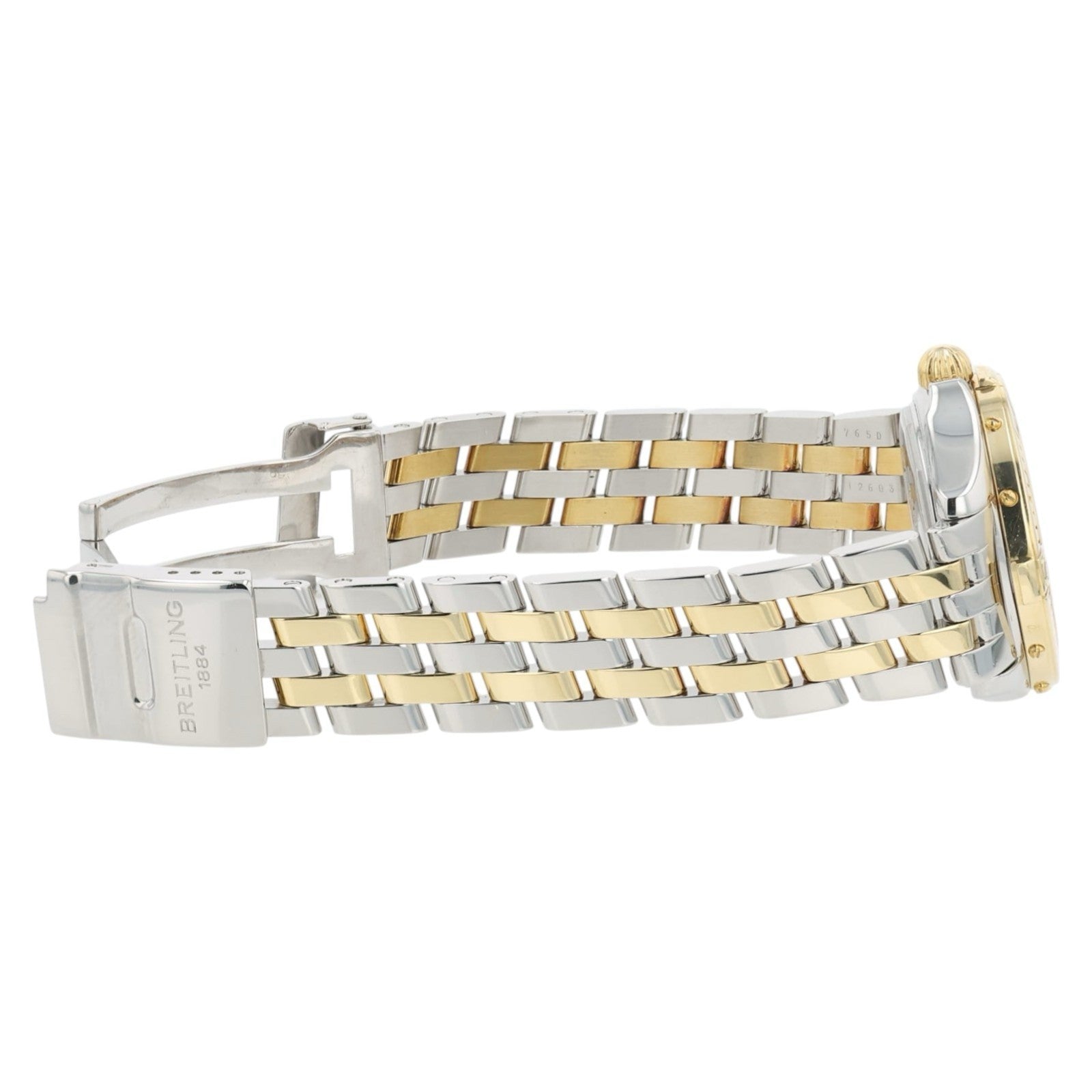 Breitling B-Class MOP Dial 31mm Gold & Steel Quartz Women's Watch D71365