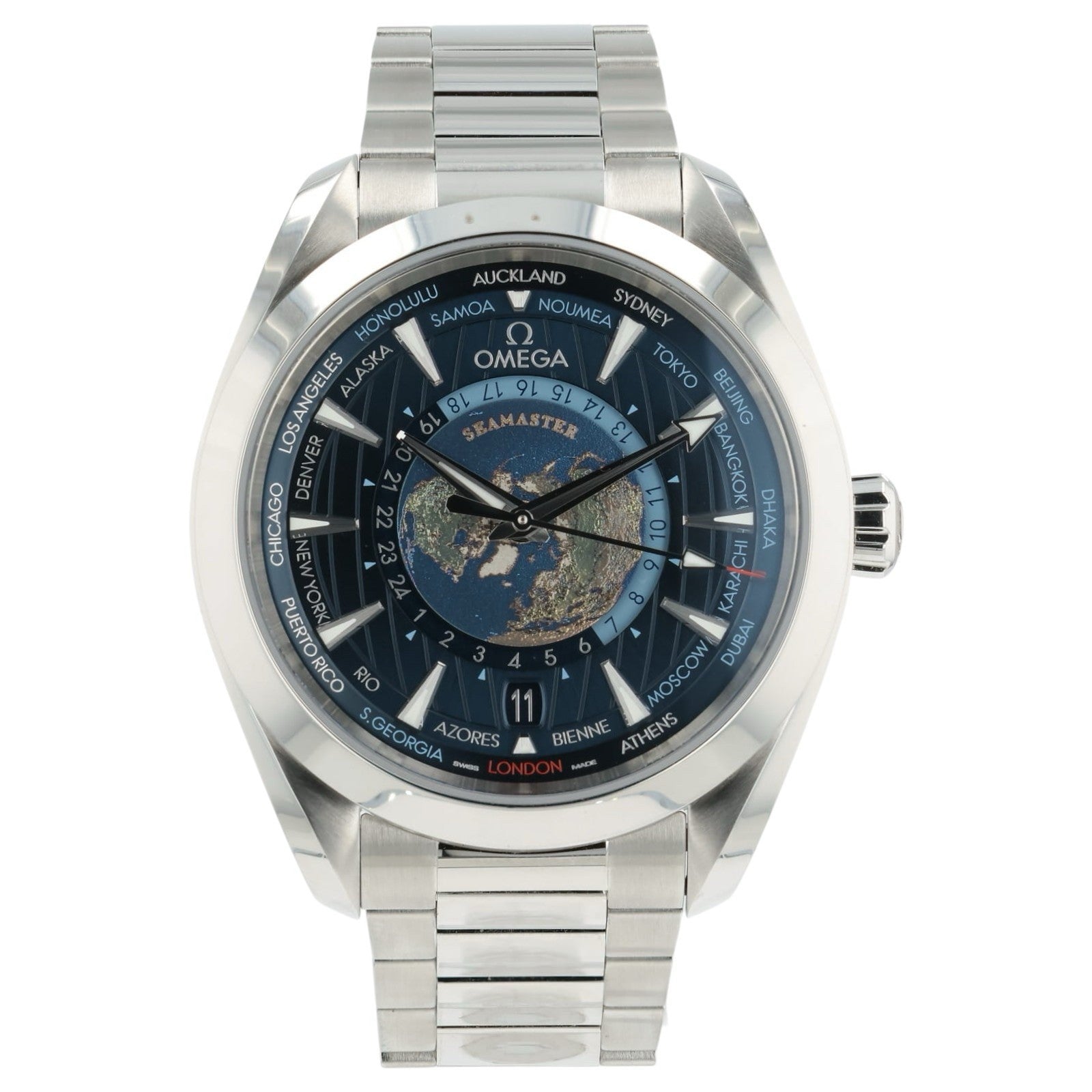 2022 Omega Seamaster Aqua Terra Worldtimer Auto Men's Watch 220.10.43.22.03.001