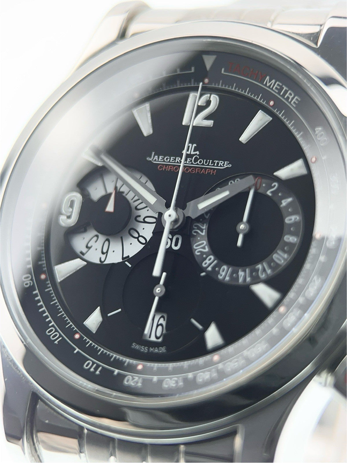 Jaeger-LeCoultre Stainless Steel Black Dial 41.5mm Automatic Mens Watch Q1758170