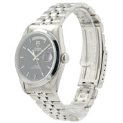 Tudor Prince Date-Day Black Dial Stainless Steel 36mm Automatic Men’s 76200