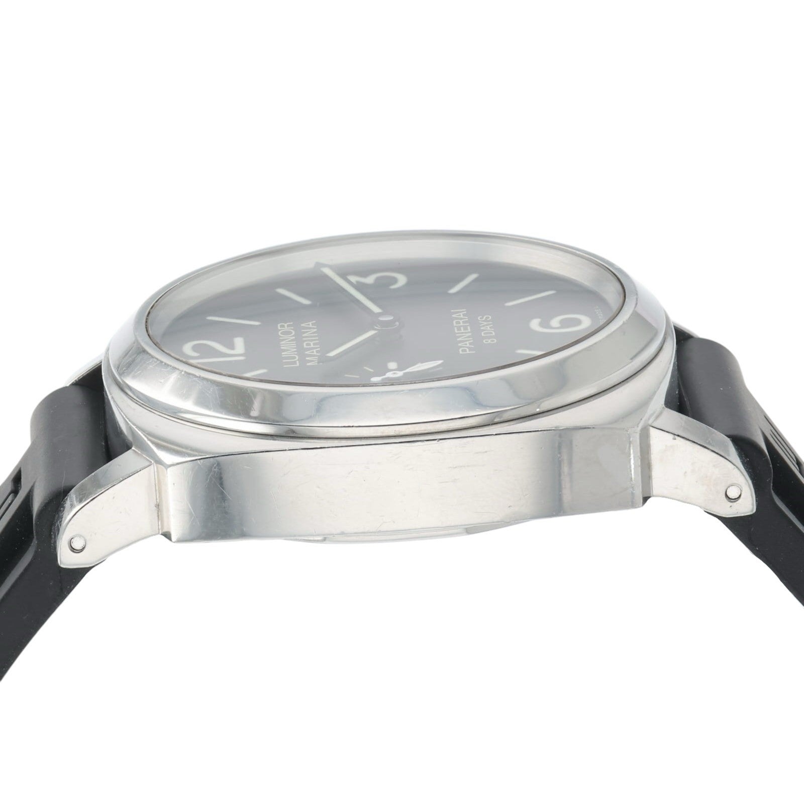 Panerai Luminor Marina 8 Days Steel Black Dial 44mm Manual Wind Mens PAM00510