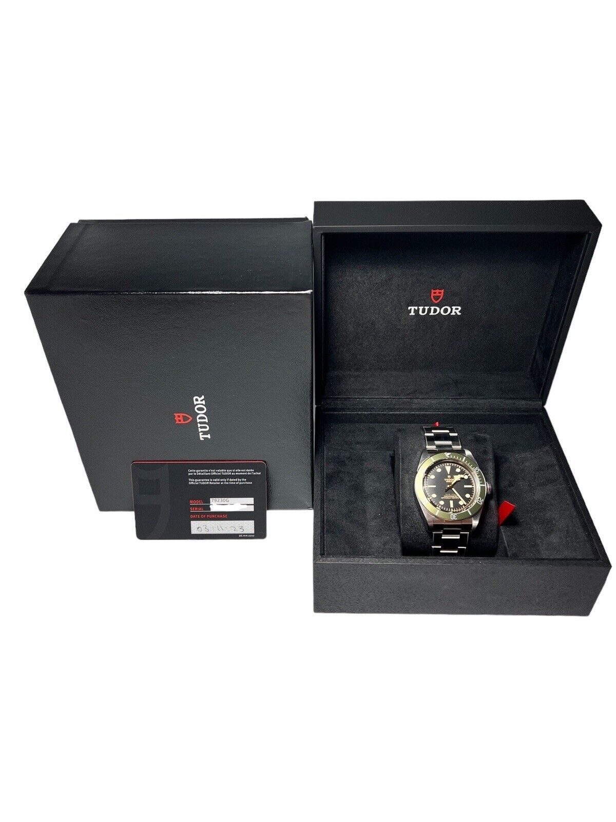 NEW 2023 Tudor Heritage Black Bay Harrods Automatic 41mm Steel Watch 79230G