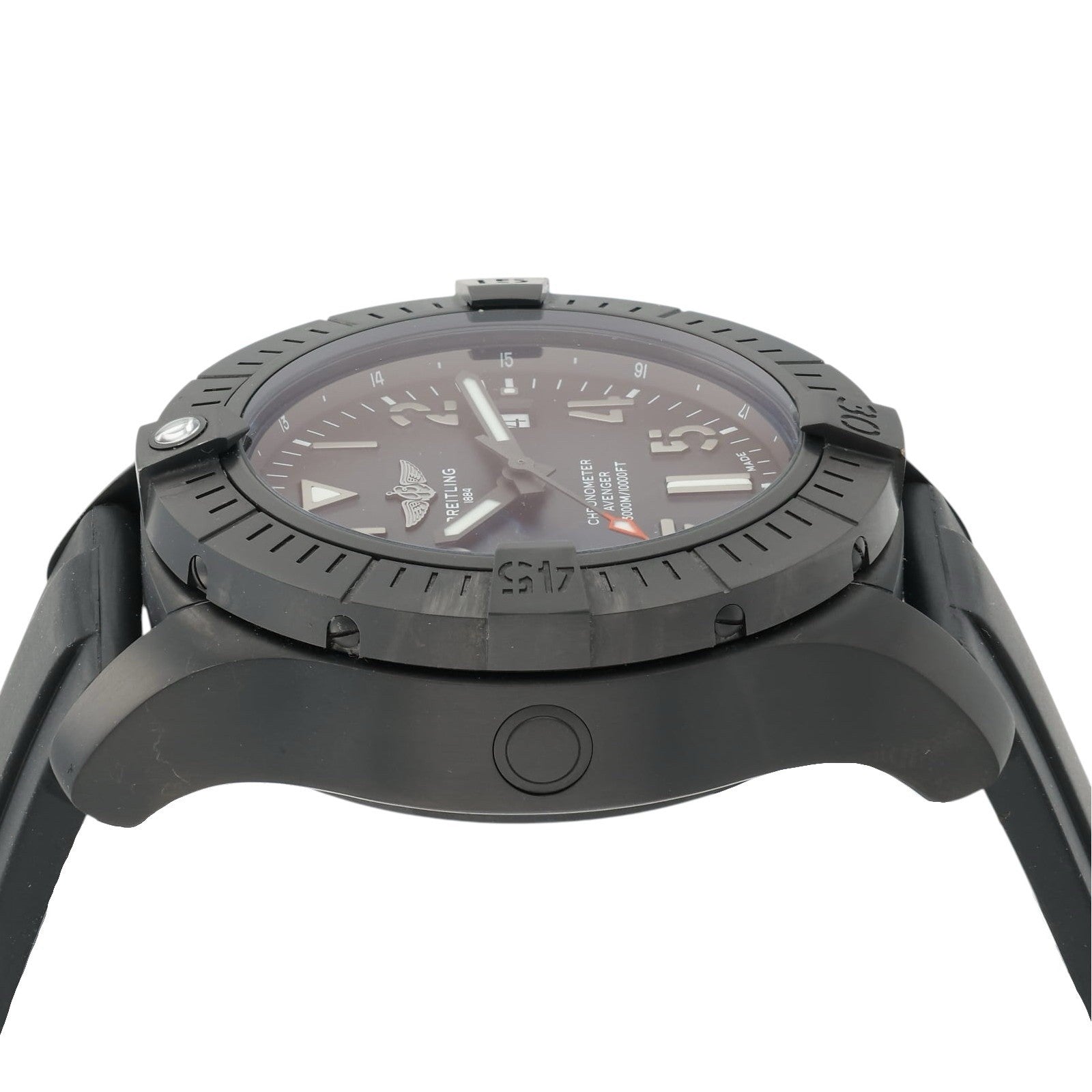Breitling Avenger Black Dial Titanium 45mm Automatic Movement Mens Watch V17319