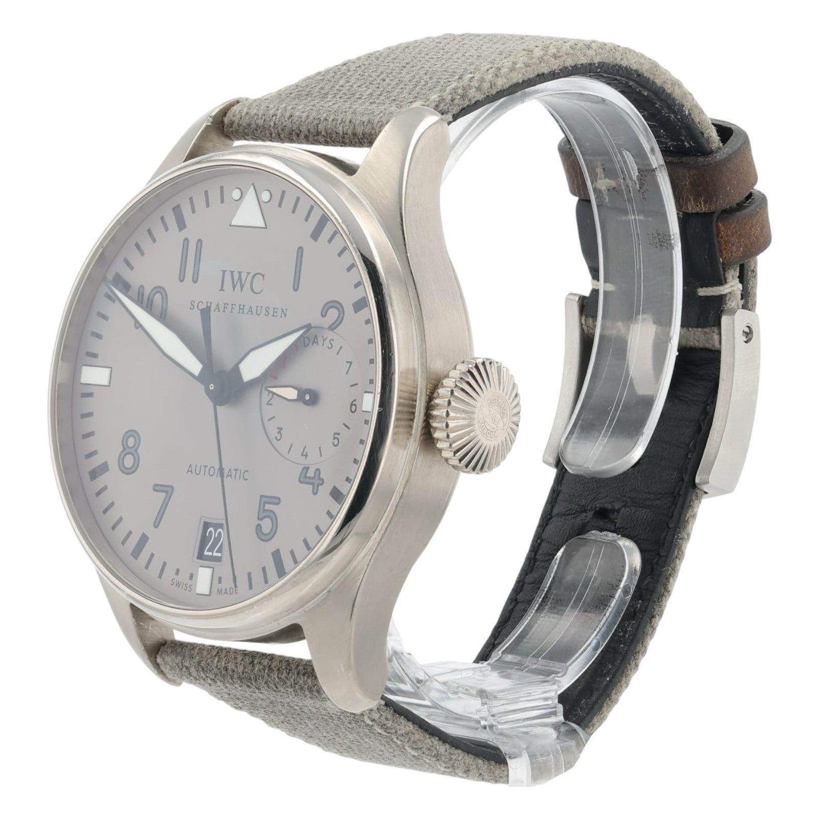 IWC Big Pilot 18k White Gold Silver Dial 46mm Automatic Men’s Watch IW500430