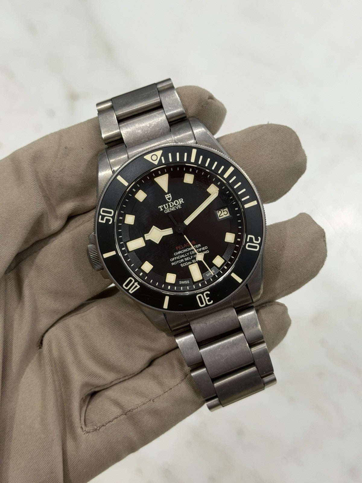 Tudor Pelagos LHD Men's Automatic Titanium Watch 25610TNL - Watch Only