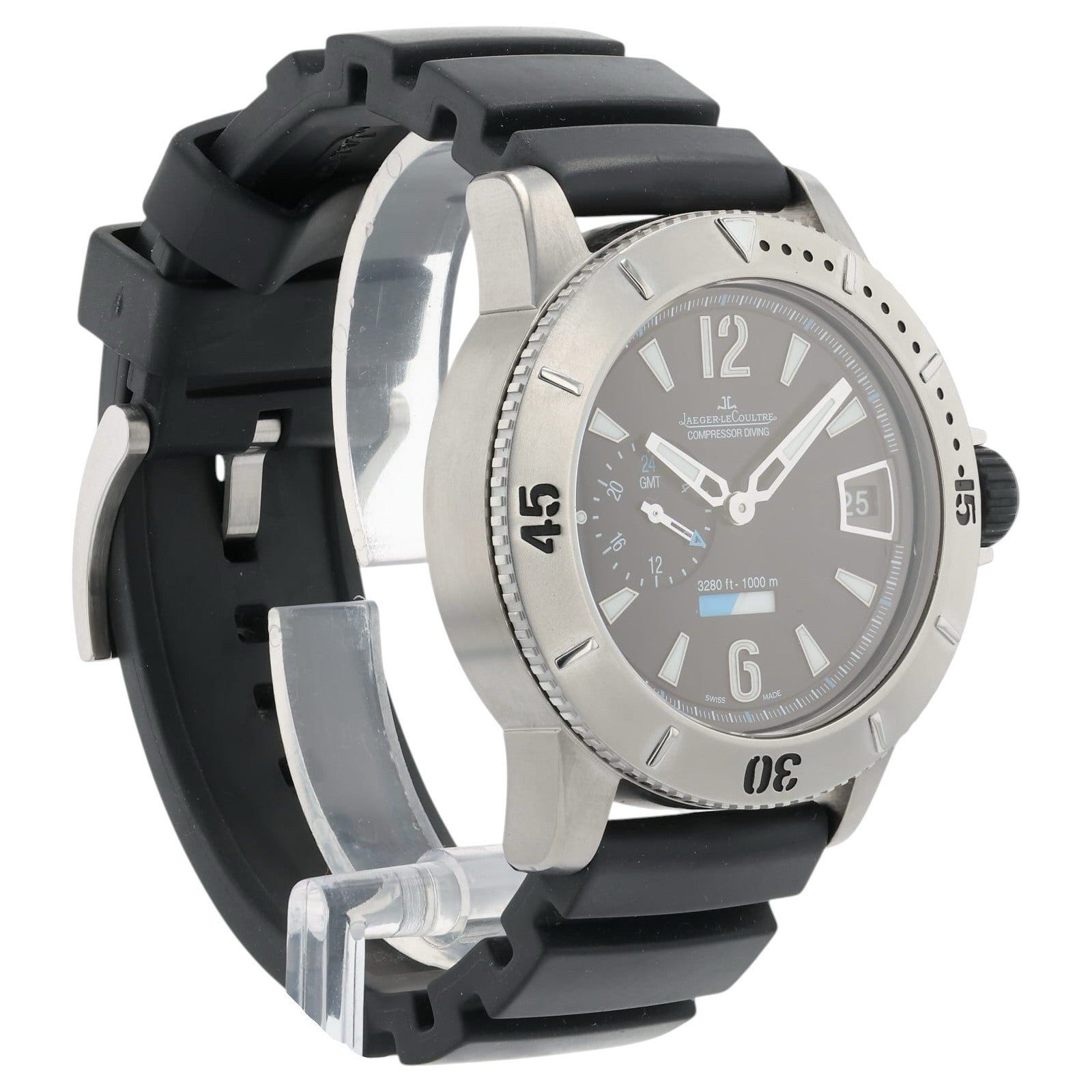 Jaeger-LeCoutlre Master Black Dial Titanium 44mm Automatic Men’s Watch 160.T.05