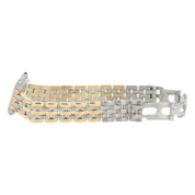 Cartier Panthere 3 Row Silver Dial Steel 23mm Quartz Women's Watch 1057917