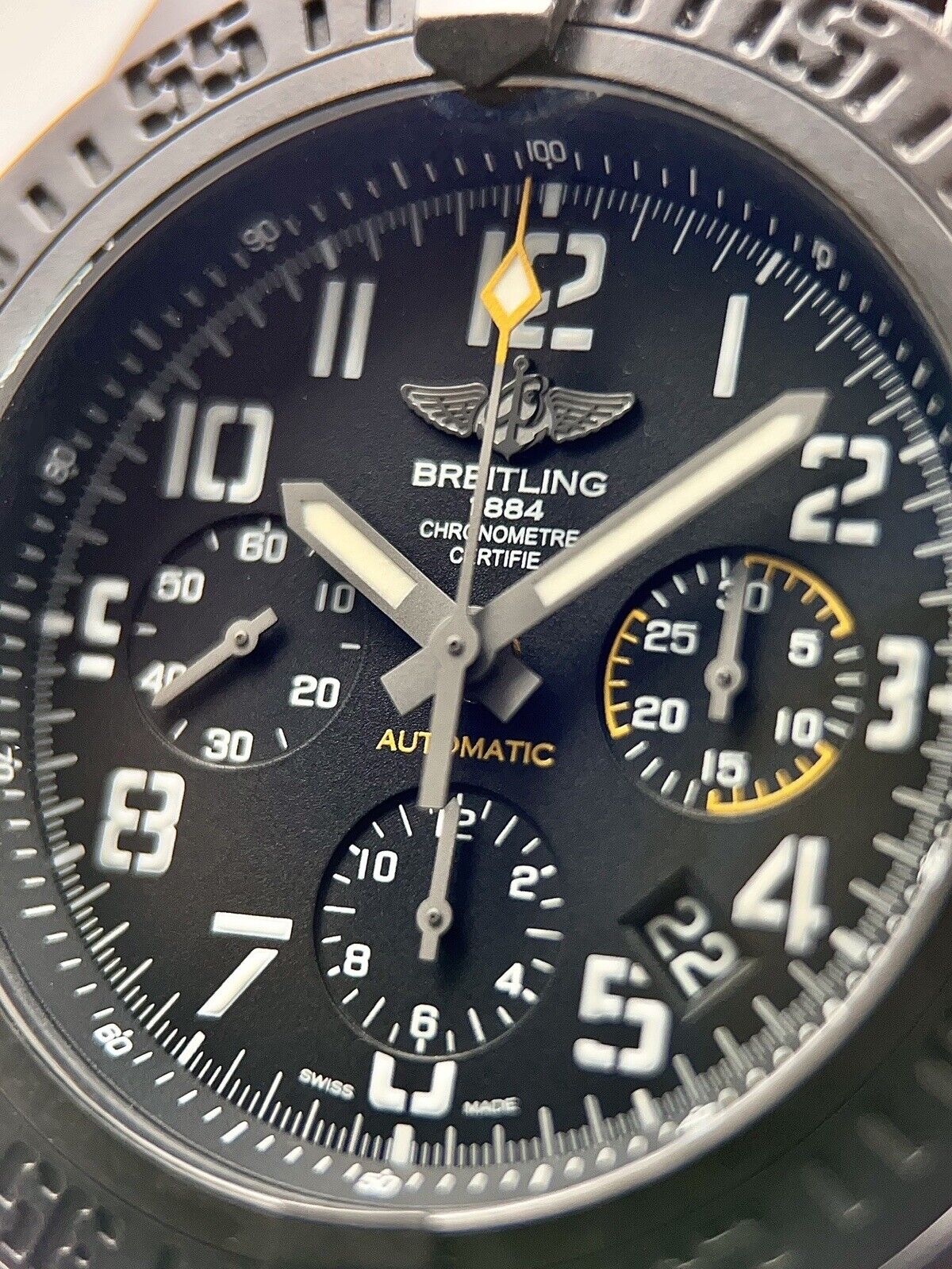 Breitling Avenger Hurricane 45mm Automatic Black Dial Chronograph Box & Papers